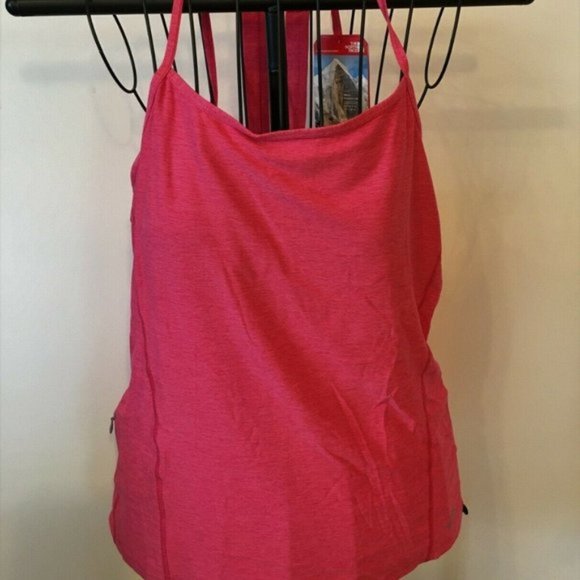 North Face TNF Women's Exposure Activewear Tank Top Honeysuckle Pink XL MSRP $55 - Picture 1 of 6